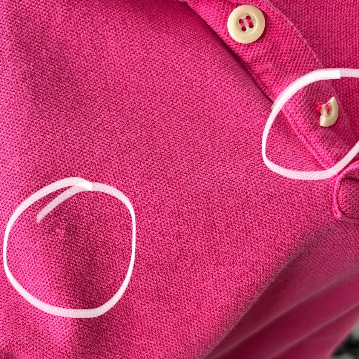 Vintage Patagonia Pink Cotton Polo - Men's Size L