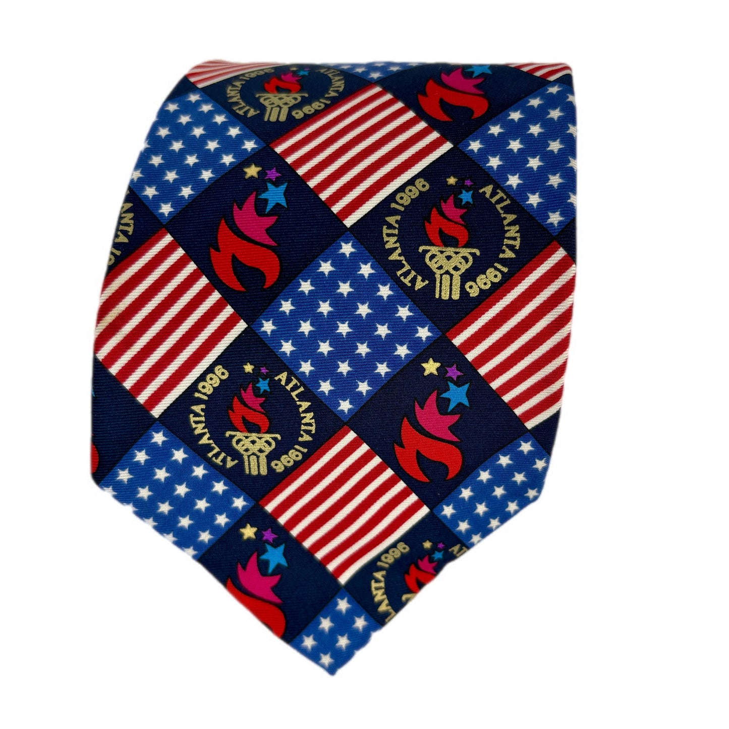 American Vintage Silk 1996 Atlanta Olympic Games Men's Tie NWT