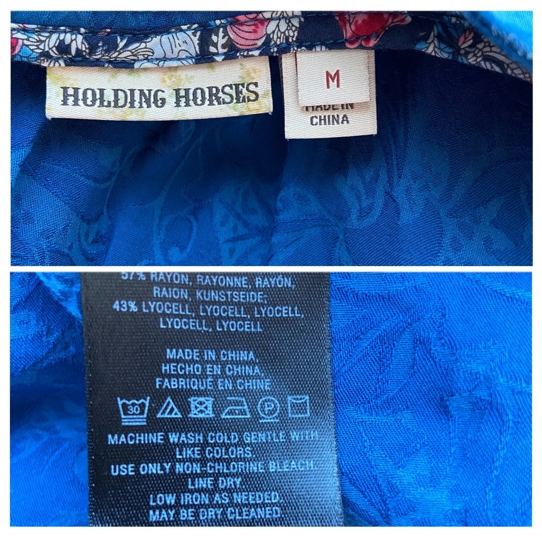 Holding Horses Blue Leyton Swing Dress - Women's Size M