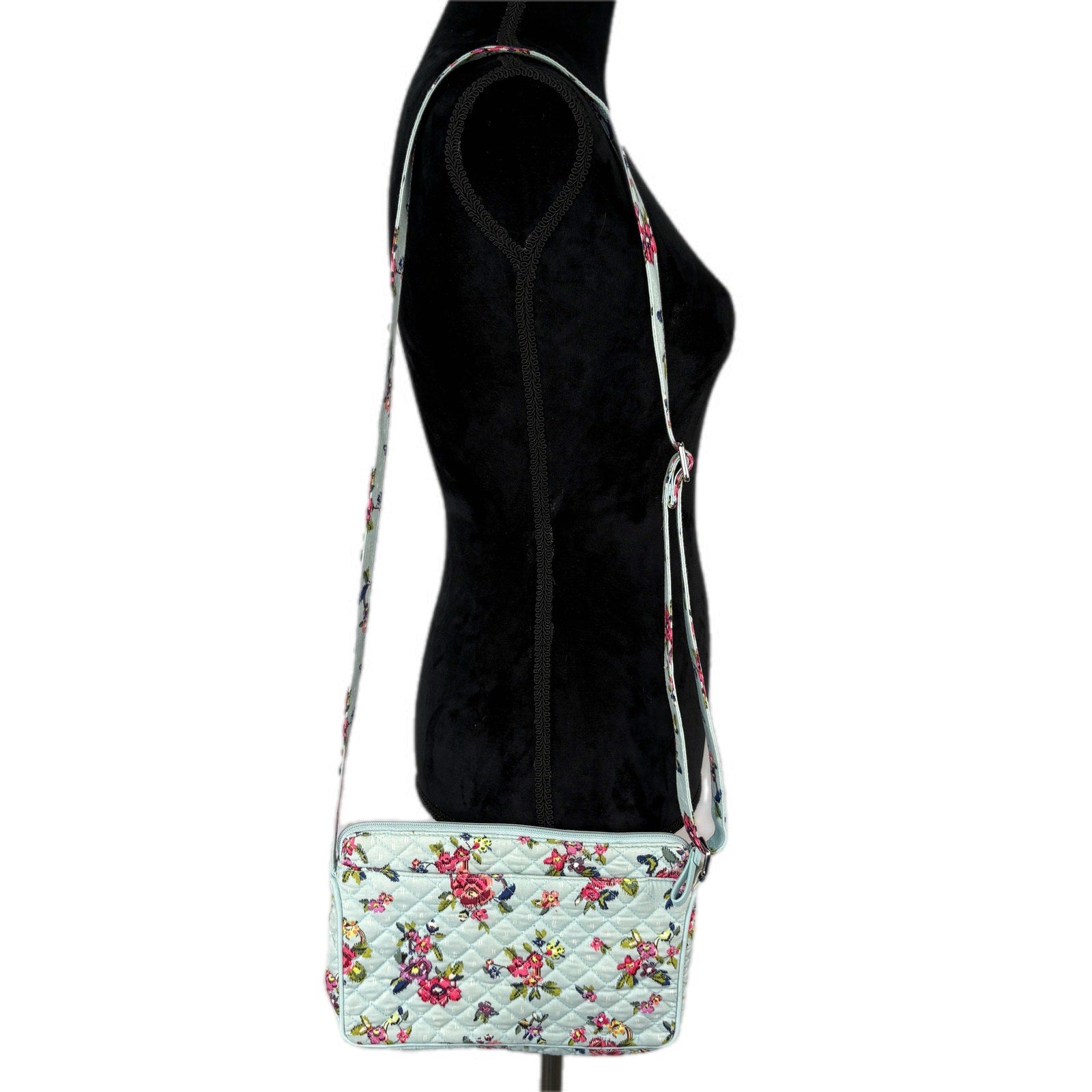 Vera Bradley Water Bouquet Little Hipster Crossbody Purse