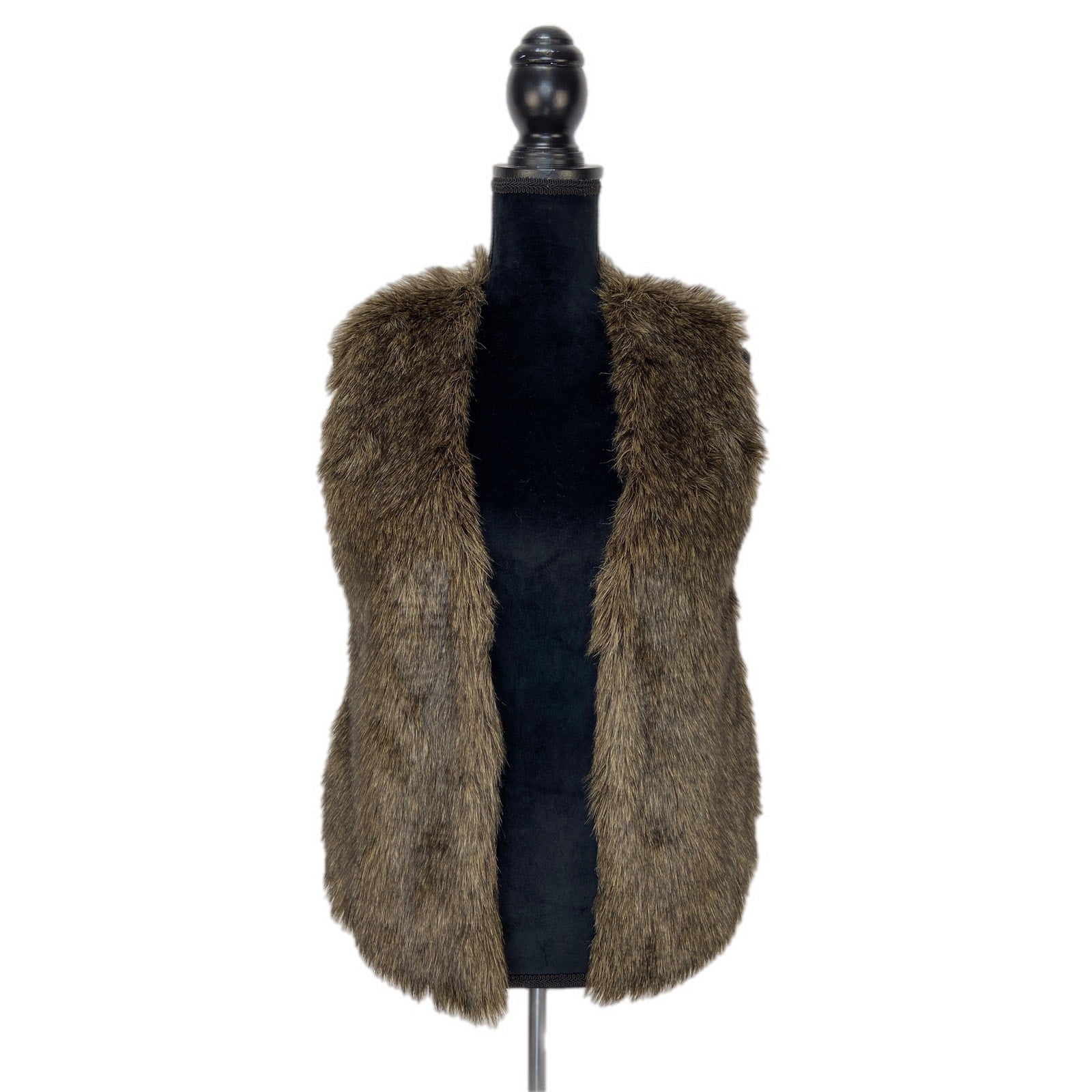 Jack by BB Dakota Faux Fur Mob Wife Chic Vest - Women's Size Small