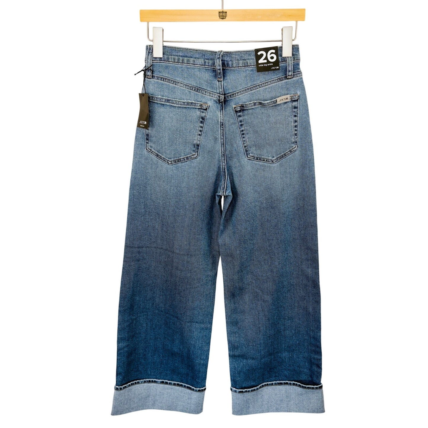 Joe's Panama Cuffed High Waist Wide Leg Ankle Jeans NWT - Women's Size 26