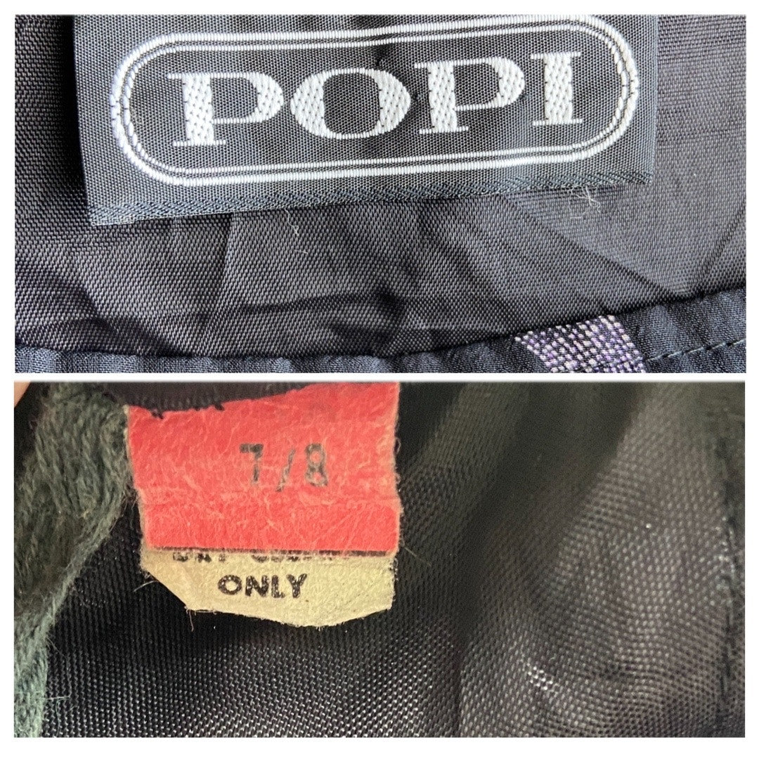 Vintage 90's Drop Waist Tiered Ruffle Dress - Women's Size 7/8