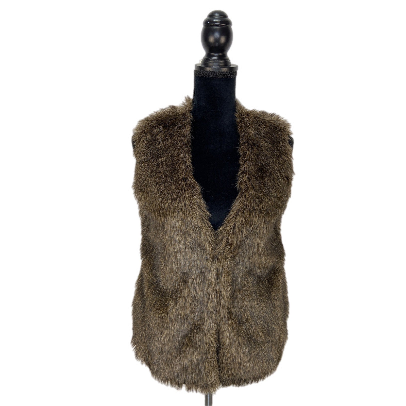 Jack by BB Dakota Faux Fur Mob Wife Chic Vest - Women's Size Small