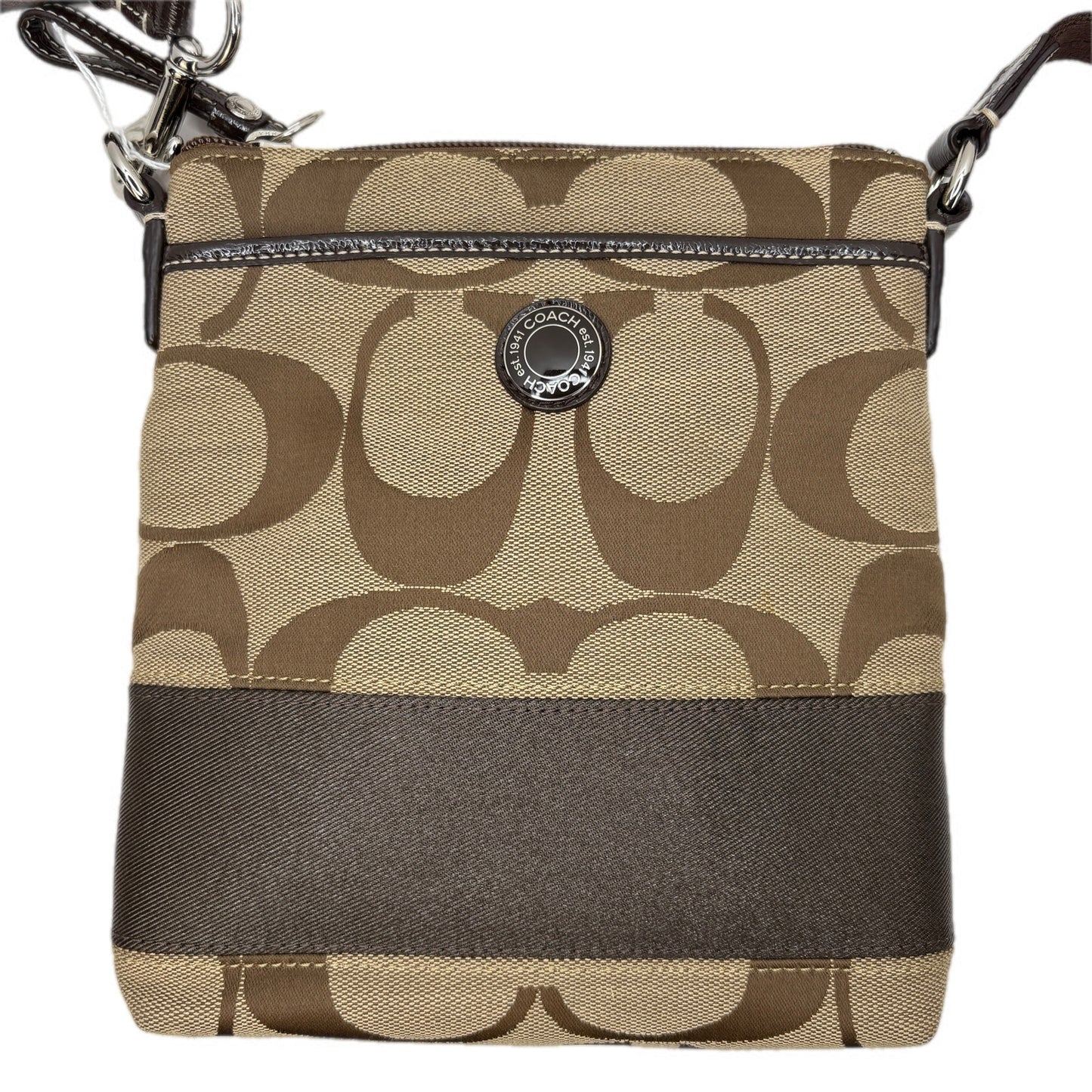 Coach Signature Brown Crossbody Bag