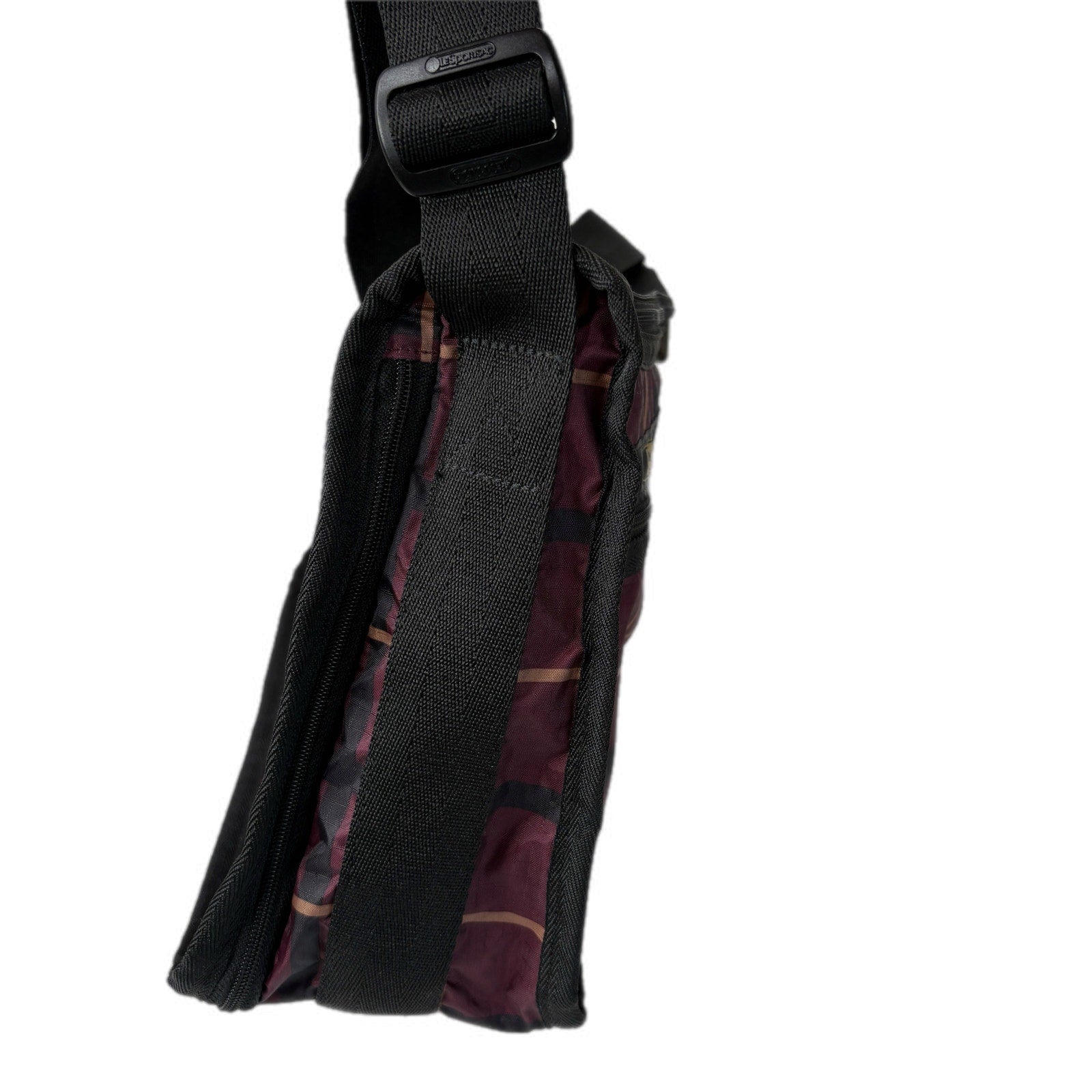 LeSportsac Burgundy Plaid Crossbody Everyday Bag