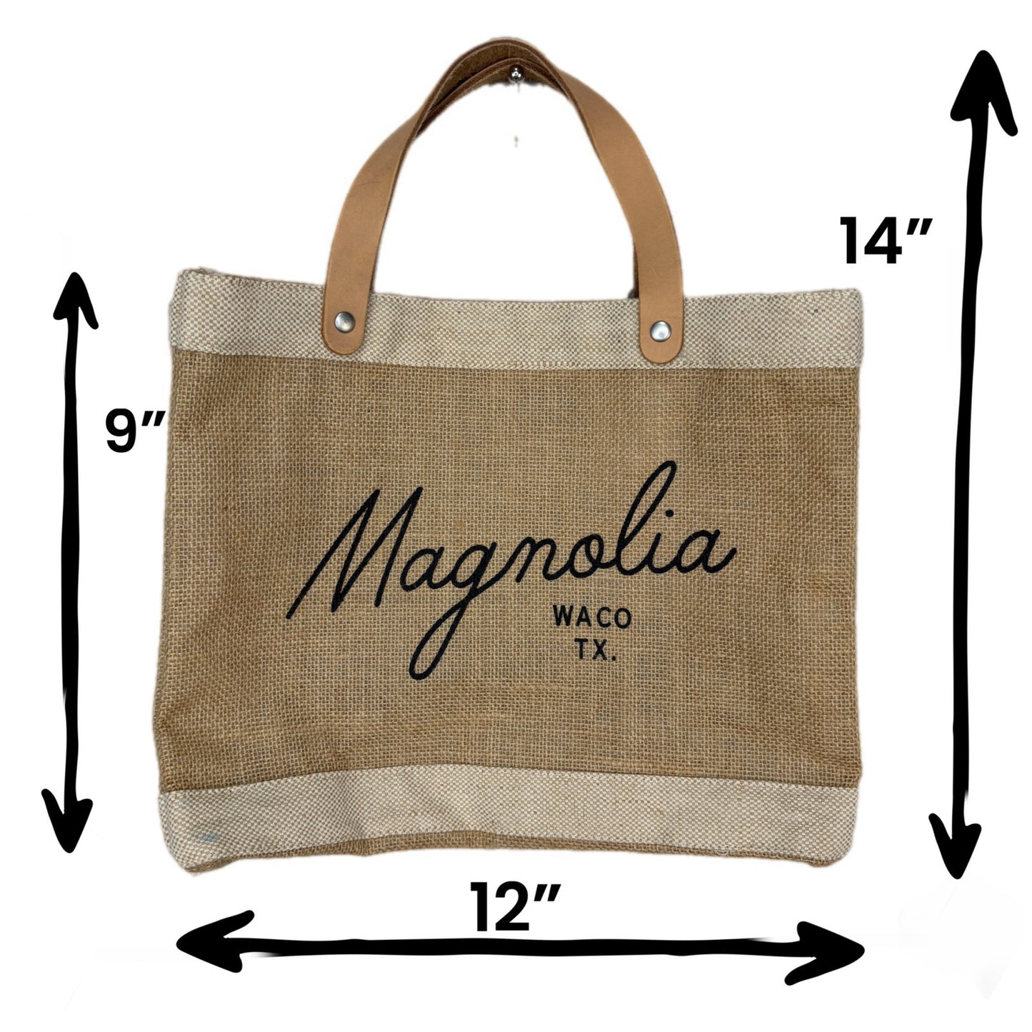 Magnolia Apolis Global Citizen Script Market Tote NWT