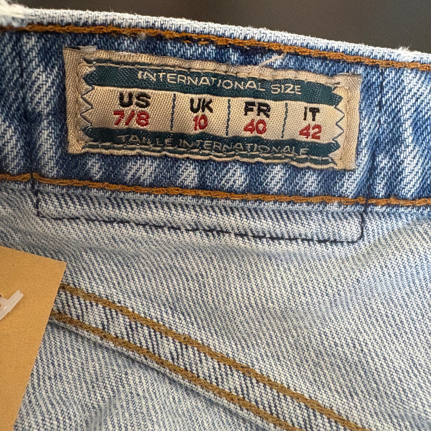 Vintage Express Cuffed High Waist Jean Shorts - Women's Size 7/8