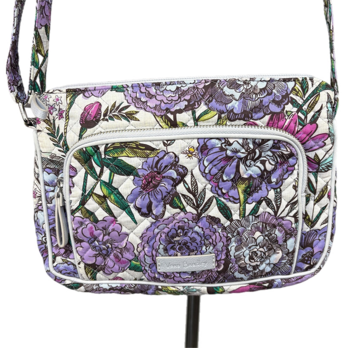 Vera Bradley Lavender Meadow Ladybugs Little Hipster Crossbody