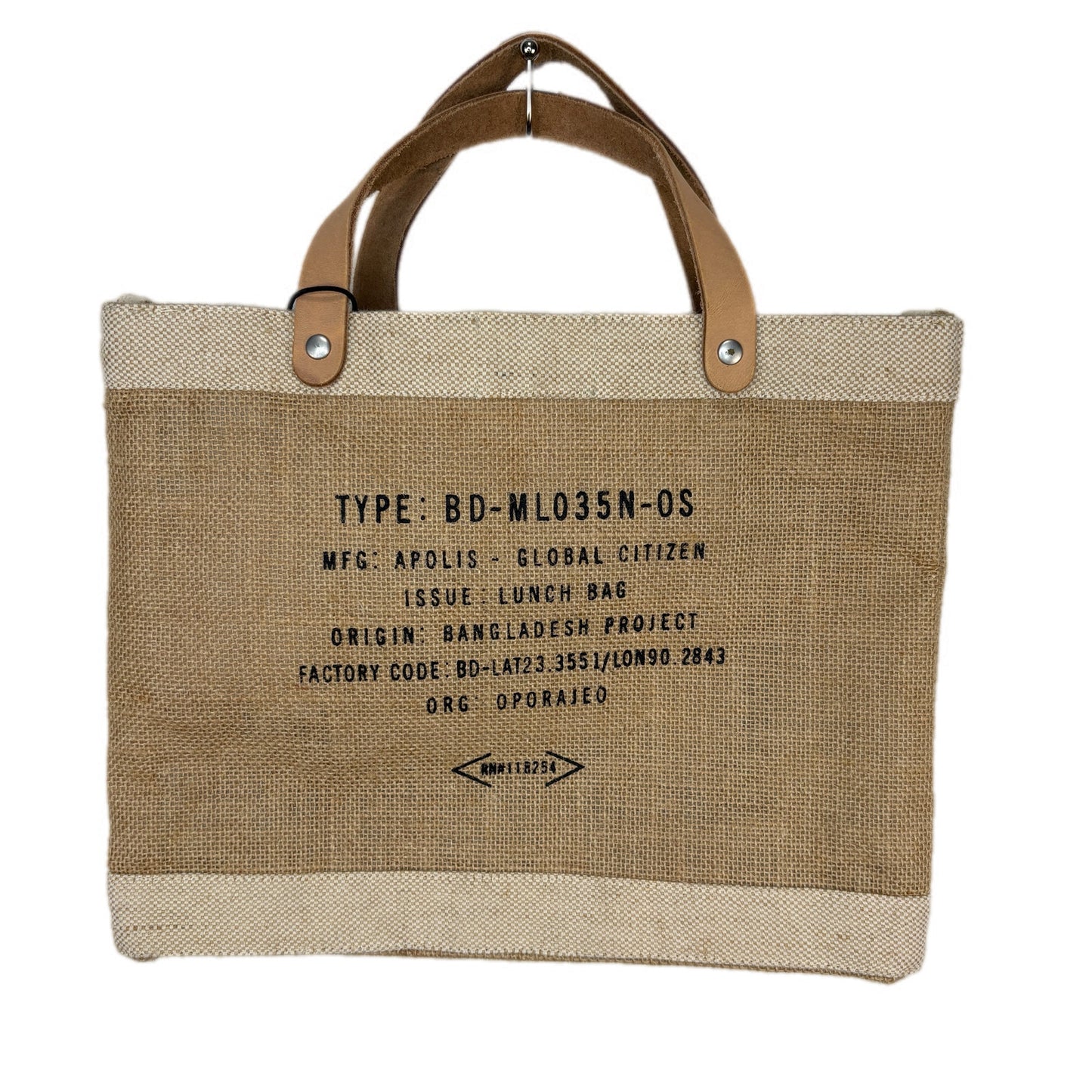 Magnolia Apolis Global Citizen Script Market Tote NWT