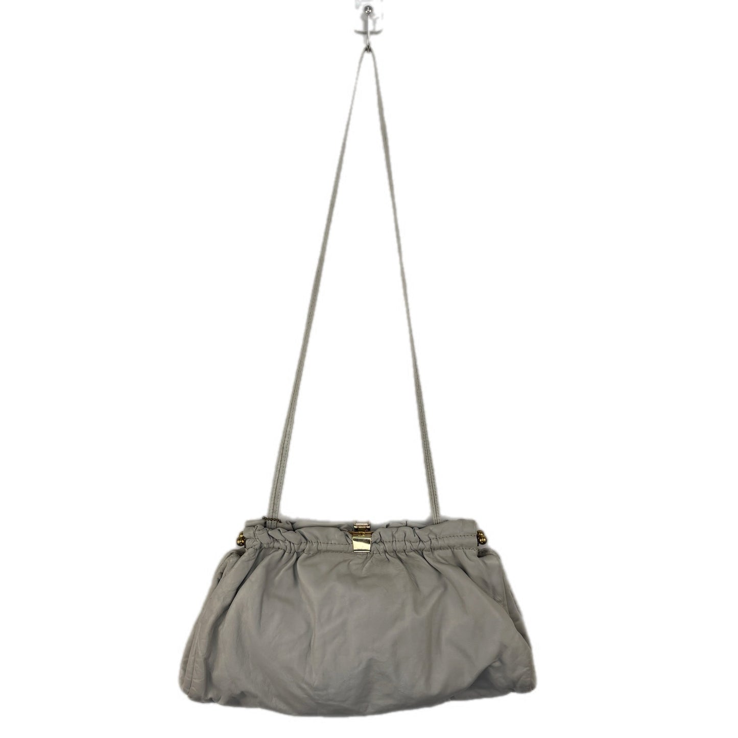 Vintage Letisse Gray Shoulder Strap Pouch Purse