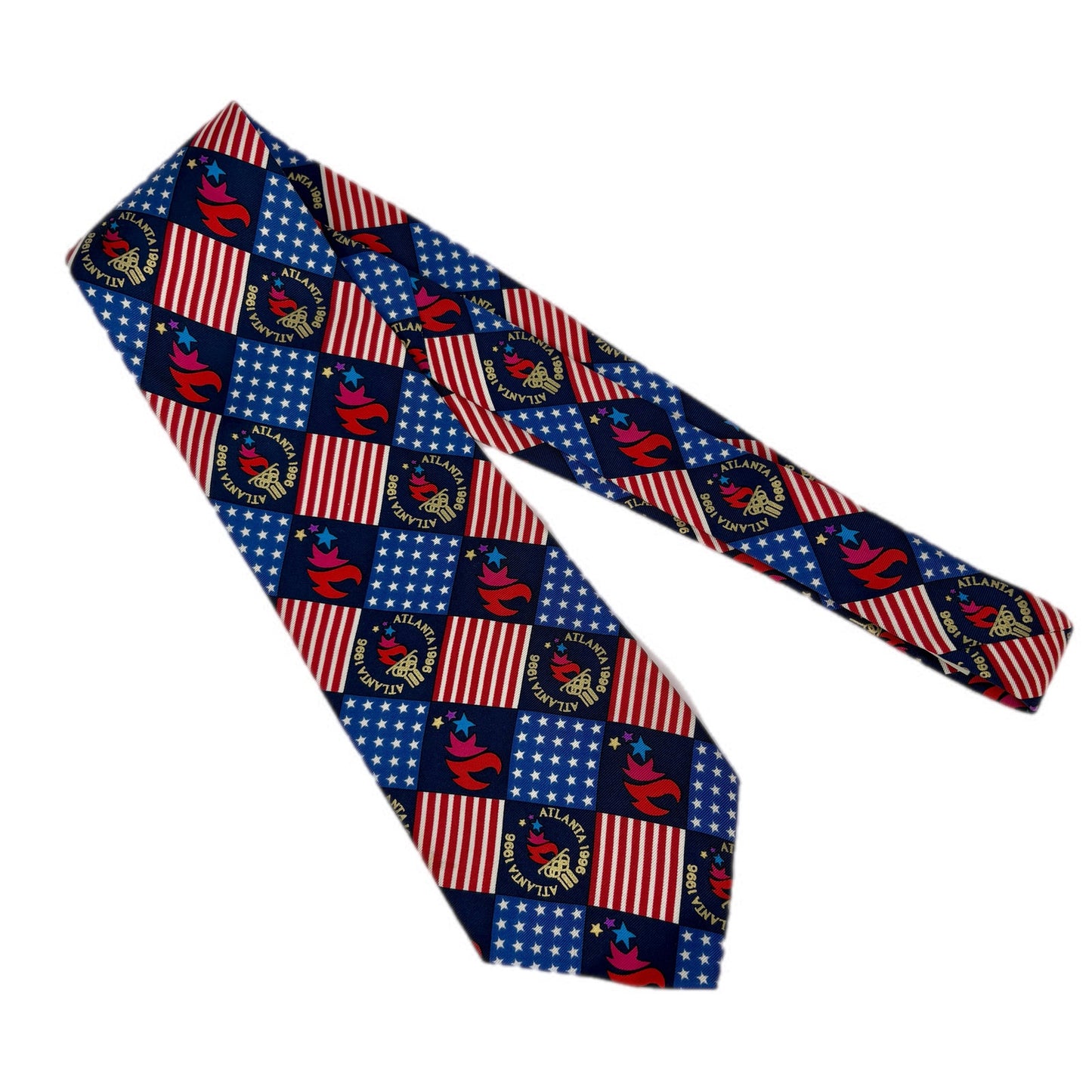 American Vintage Silk 1996 Atlanta Olympic Games Men's Tie NWT