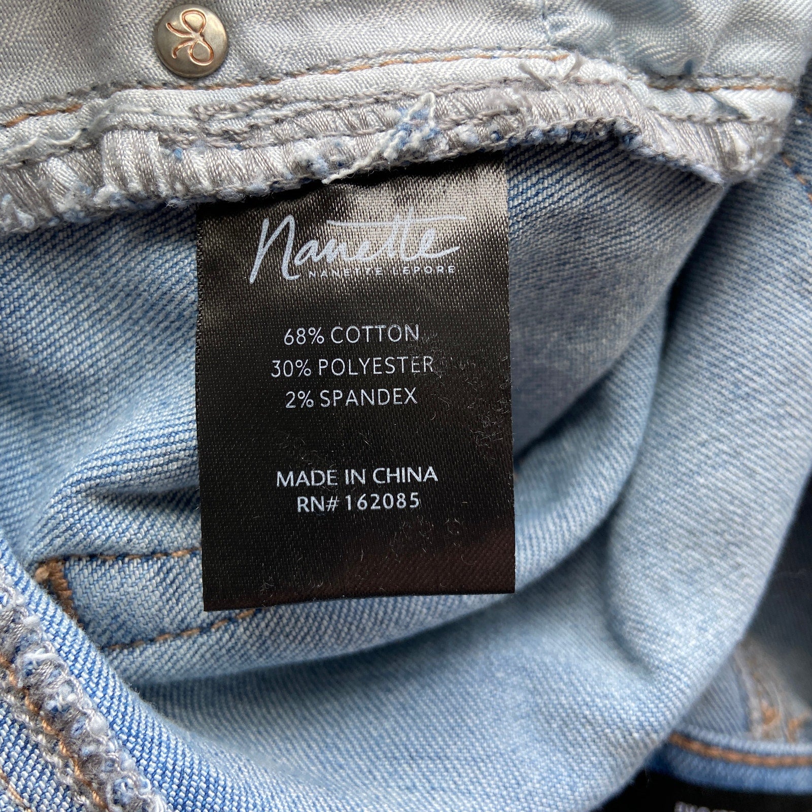 Nanette Lepore Gramercy Skinny Raw Hem Jeans - Women's Size 10