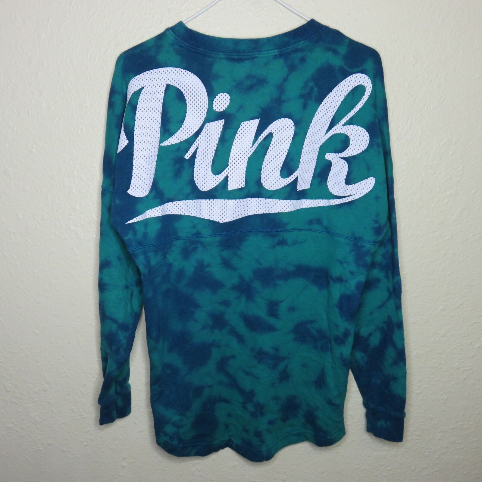 Pink Tie Dye Long Sleeve Light Weight Sweatshirt - Women's XS