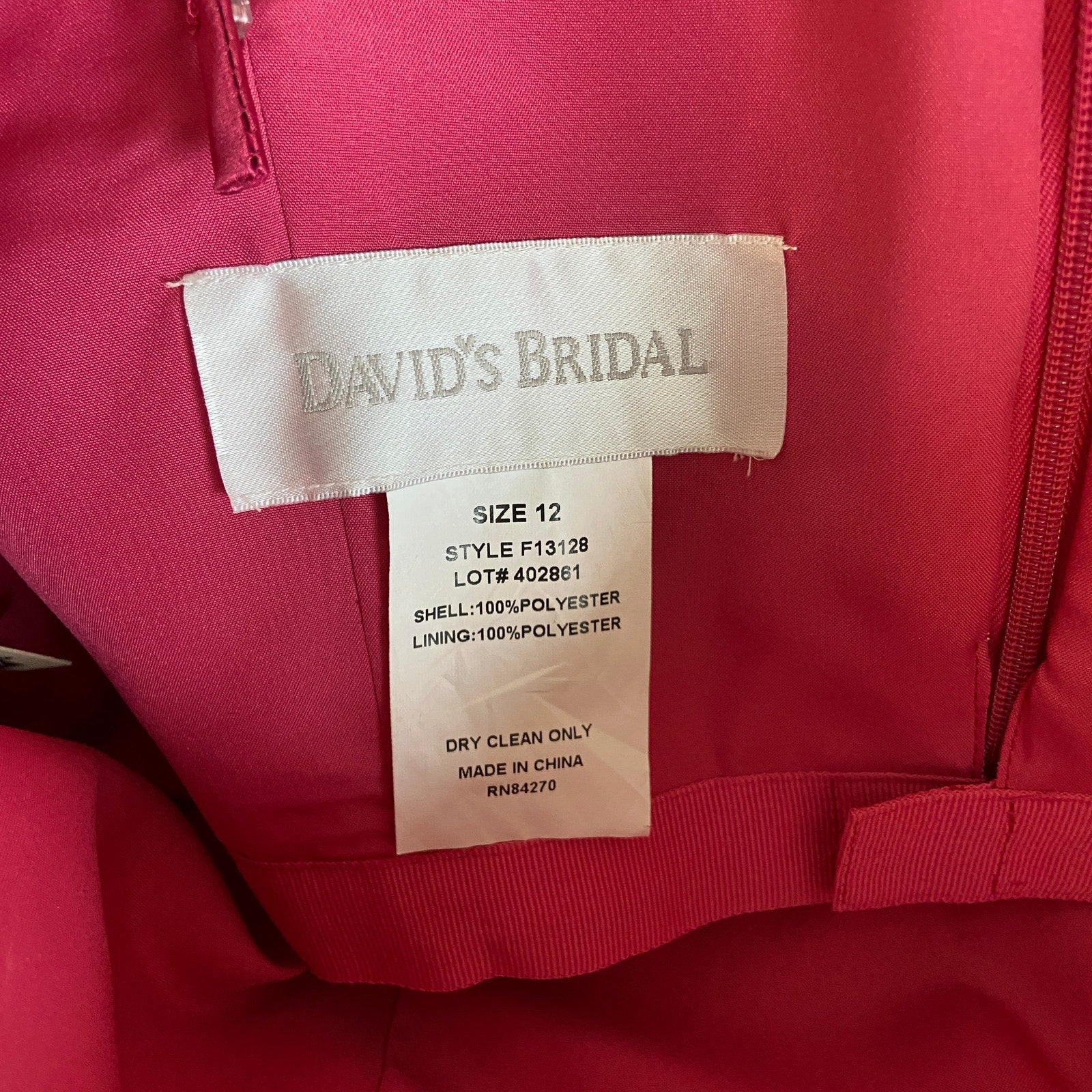 Pink Beaded Bodice Short Formal Prom Dress - Women's Size 12