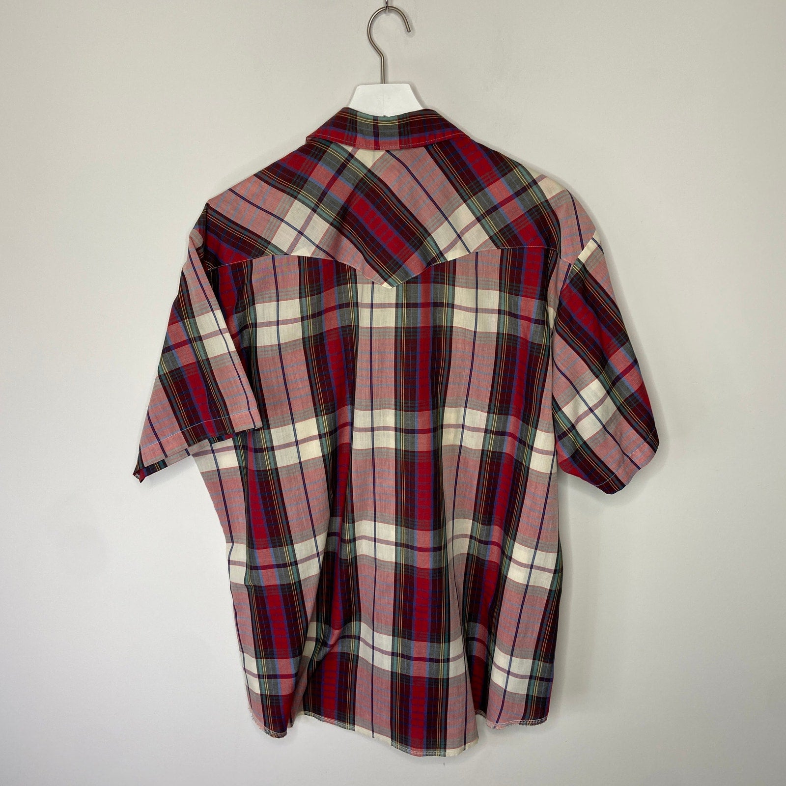 Vintage American Hero Pearl Snap Short Sleeve Western Shirt - Men's XL