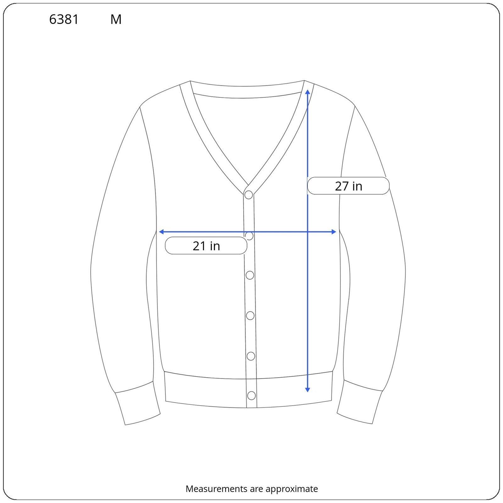 Susan Bristol Wool Metal Clasp Diamond Pattern Cardigan - Women's Size M
