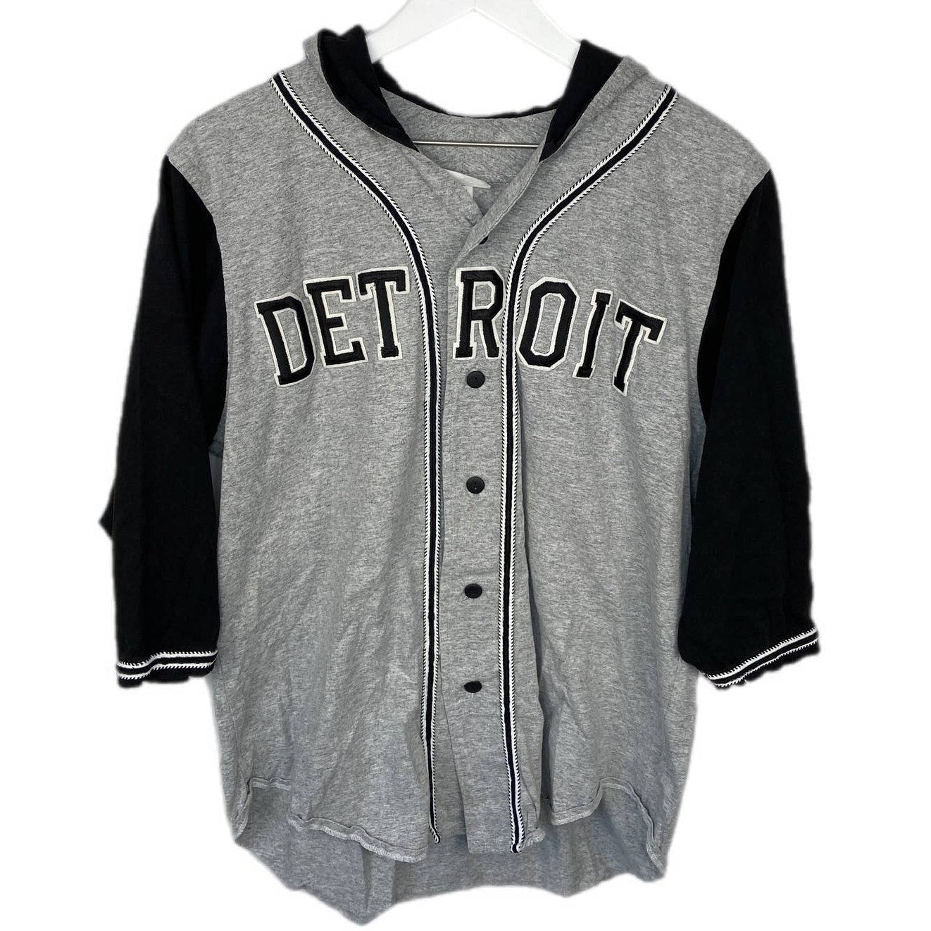 Vintage Spike & The Boyz Detroit Baseball Style Hooded Jersey - Men's Size M