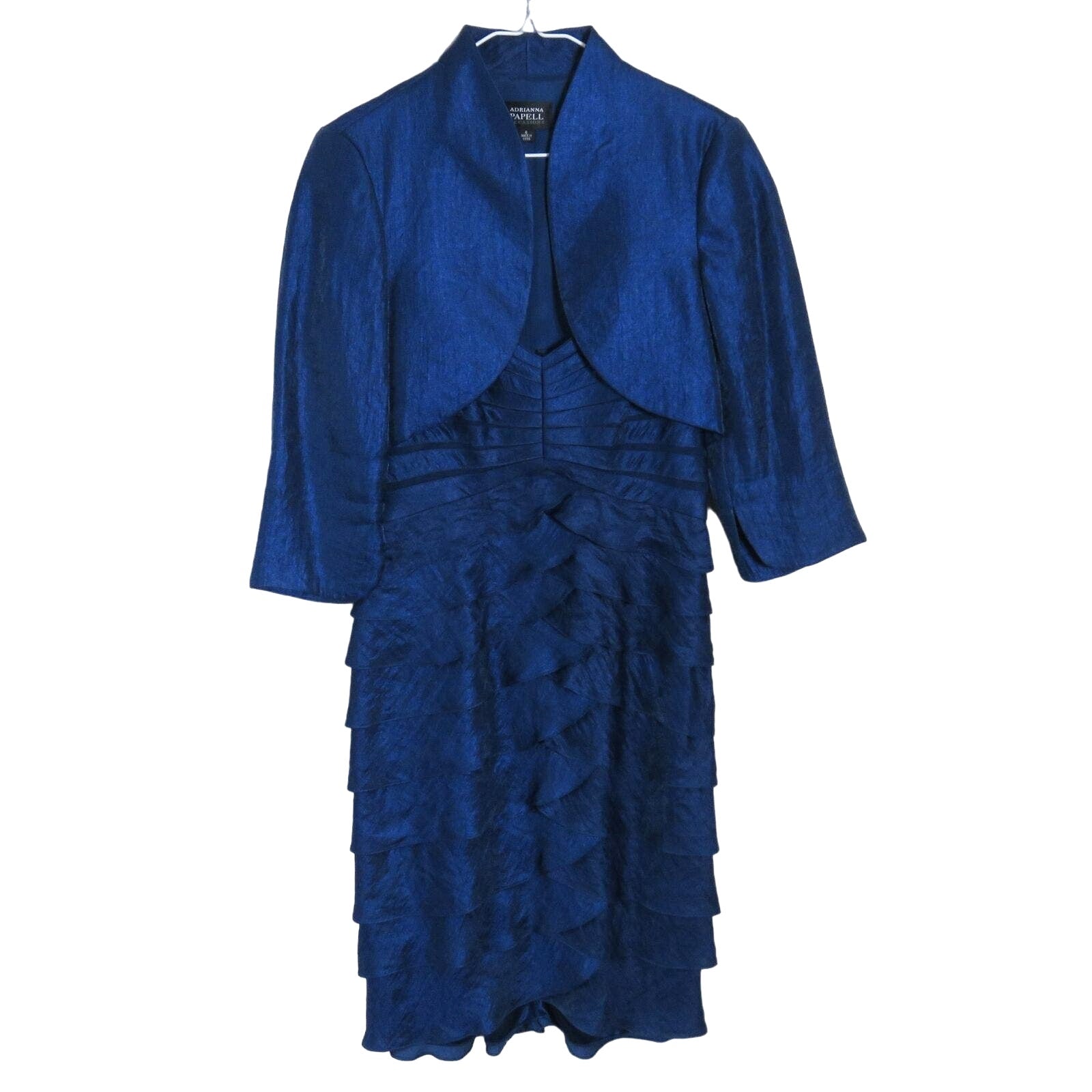 Adrianna Papell Occasions Cocktail Ruffle Tiered Evening Dress - Women Threaded Social Club Adrianna Papell Occasions Cocktail Ruffle Tiered Evening Dress - Women Threaded Social Club