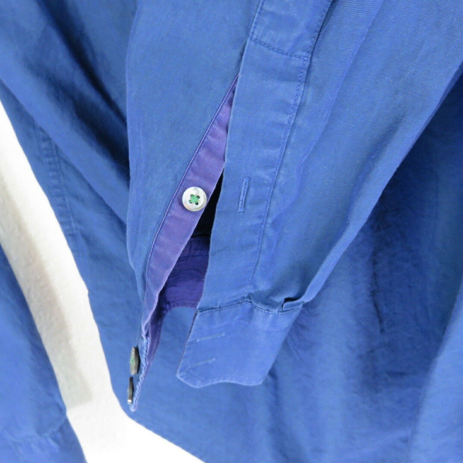 Ted Baker Blue Button Up Dress Shirt - Men's Large