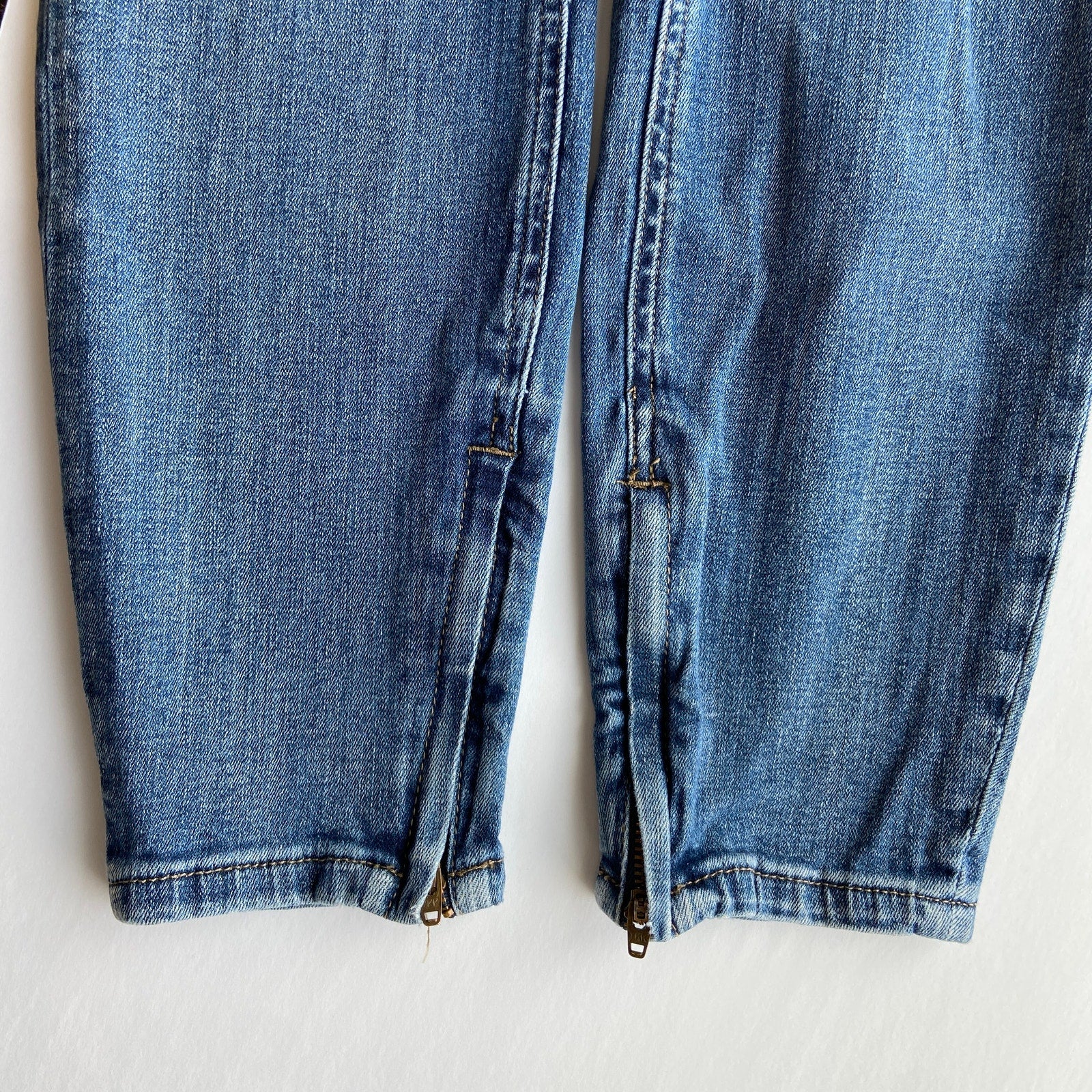 Pistola Distressed Zipper Ankle Skinny Jeans - Women's Size 28