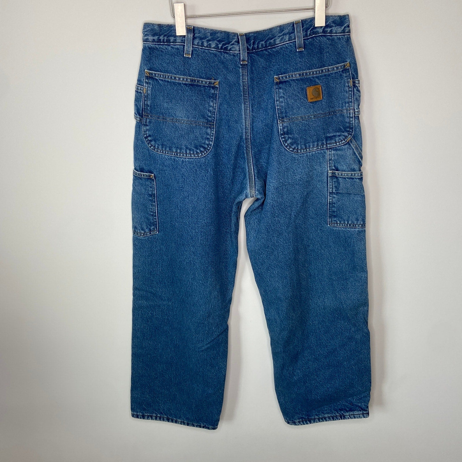 Vintage Carhartt Fleece Lined Carpenter Jeans - Men's Size 36