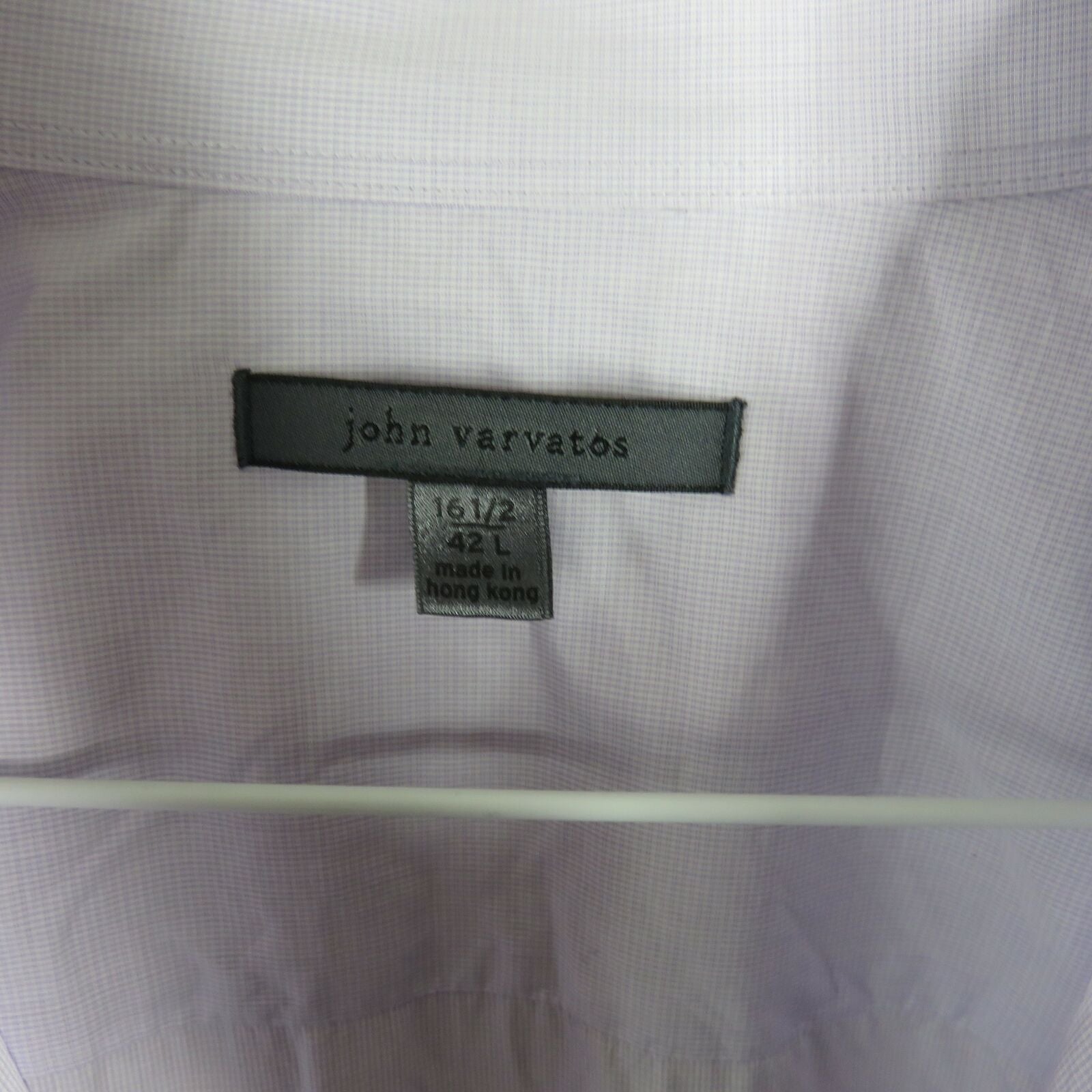 John Varvatos Light Purple Button Front Dress Shirt - Men's 16 1/2