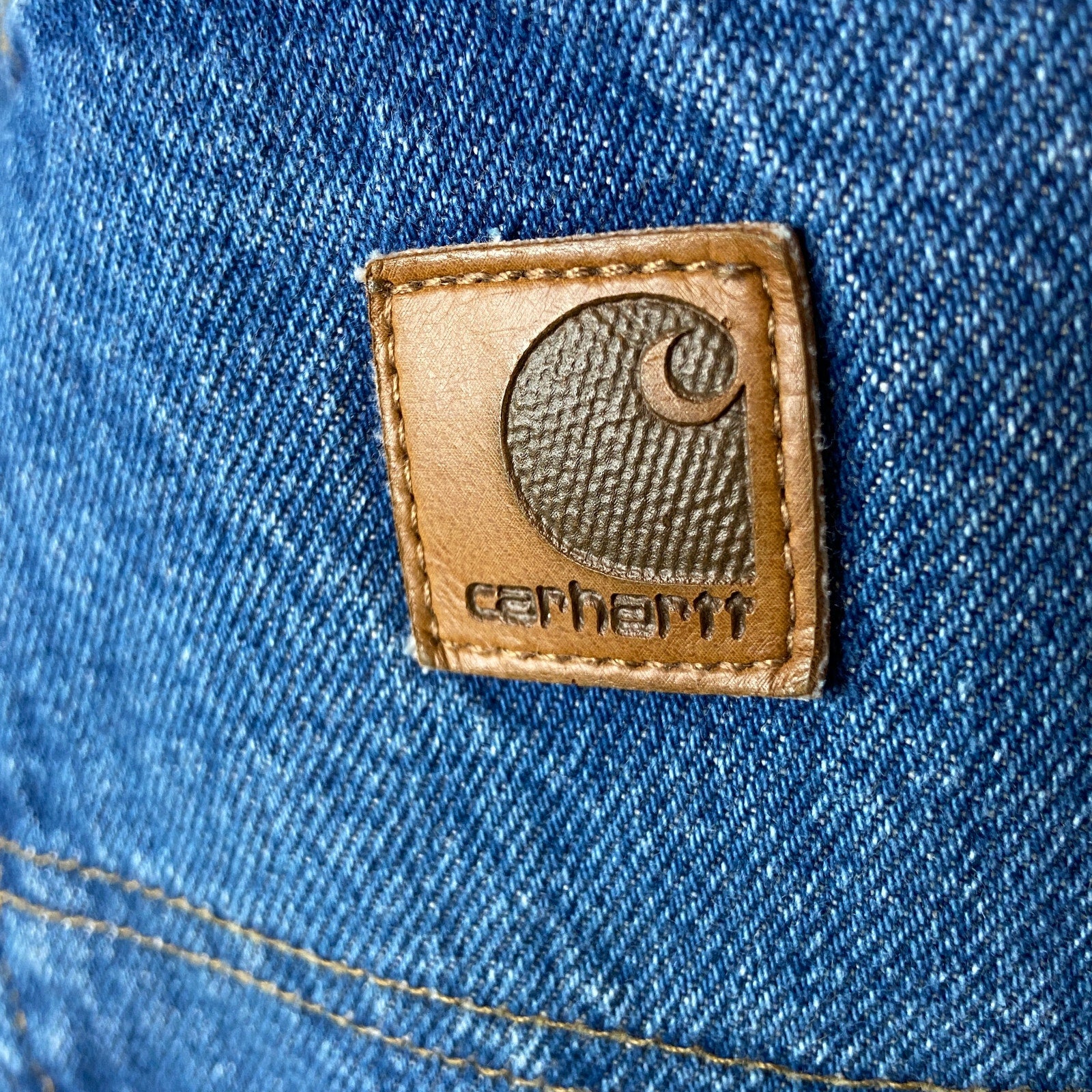 Vintage Carhartt Fleece Lined Carpenter Jeans - Men's Size 36