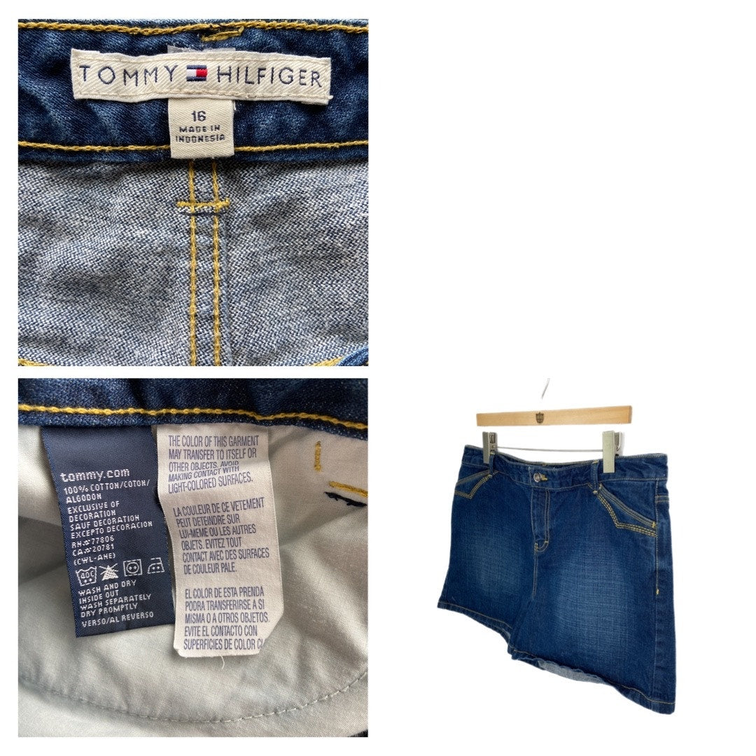 Tommy Hilfiger Dark Wash Denim Shorts - Women's Size 16