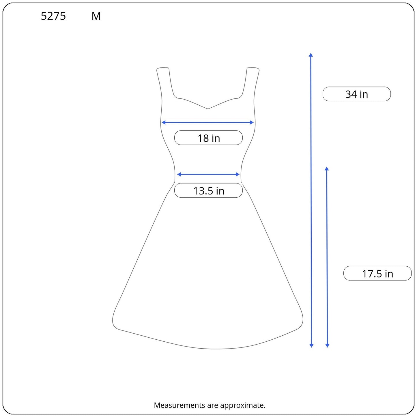 Maison Jules Sapphire Blue Textured Patterned Skater Dress - Women's Size M