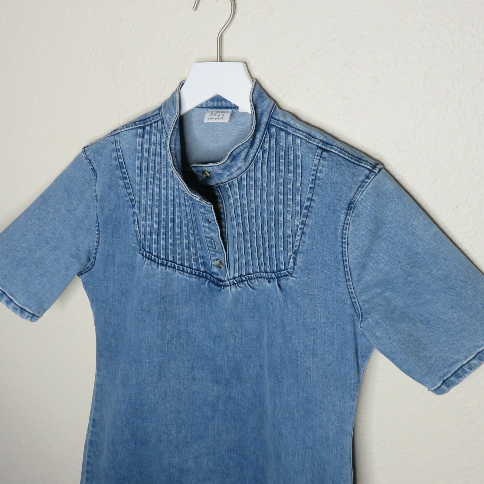 Somedays Lovin Denim Raw Hem Dress - Women's Small