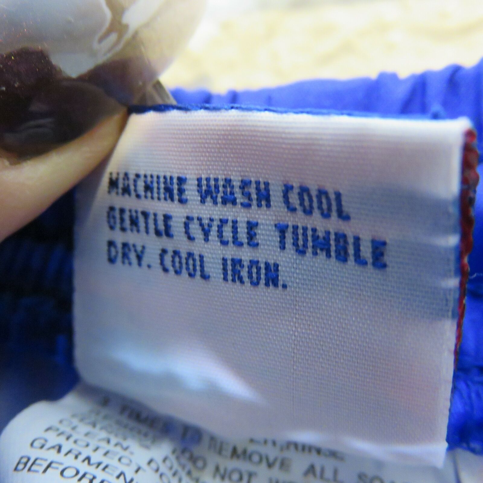 Vintage Blue Nylon Lined Track Pants Side Stripe - Women's Small