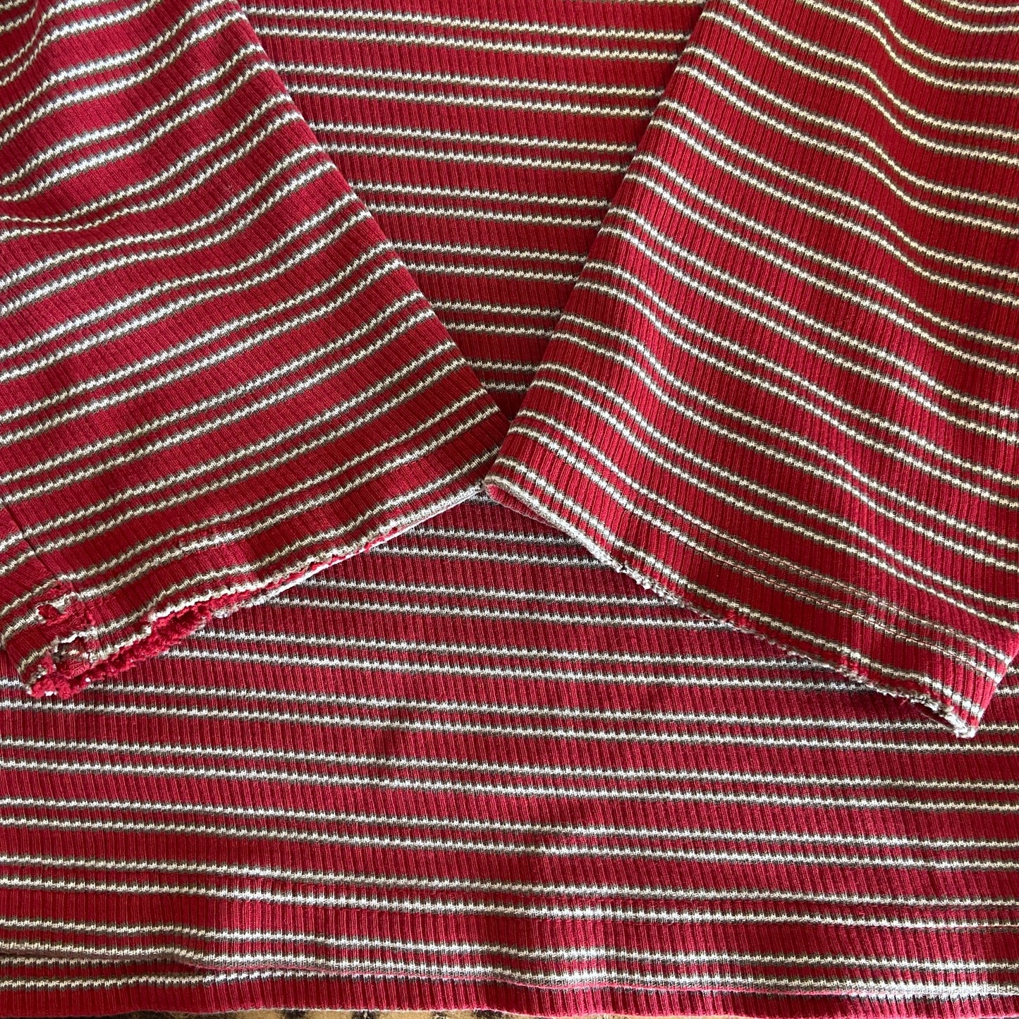 Tommy Hilfiger Striped Ribbed Long Sleeve Shirt - Men's Size XL