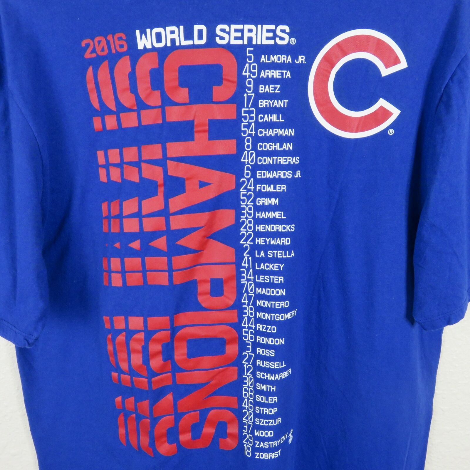 Nike Chicago Cubs 2016 World Series Champions T Shirt - Men's Large