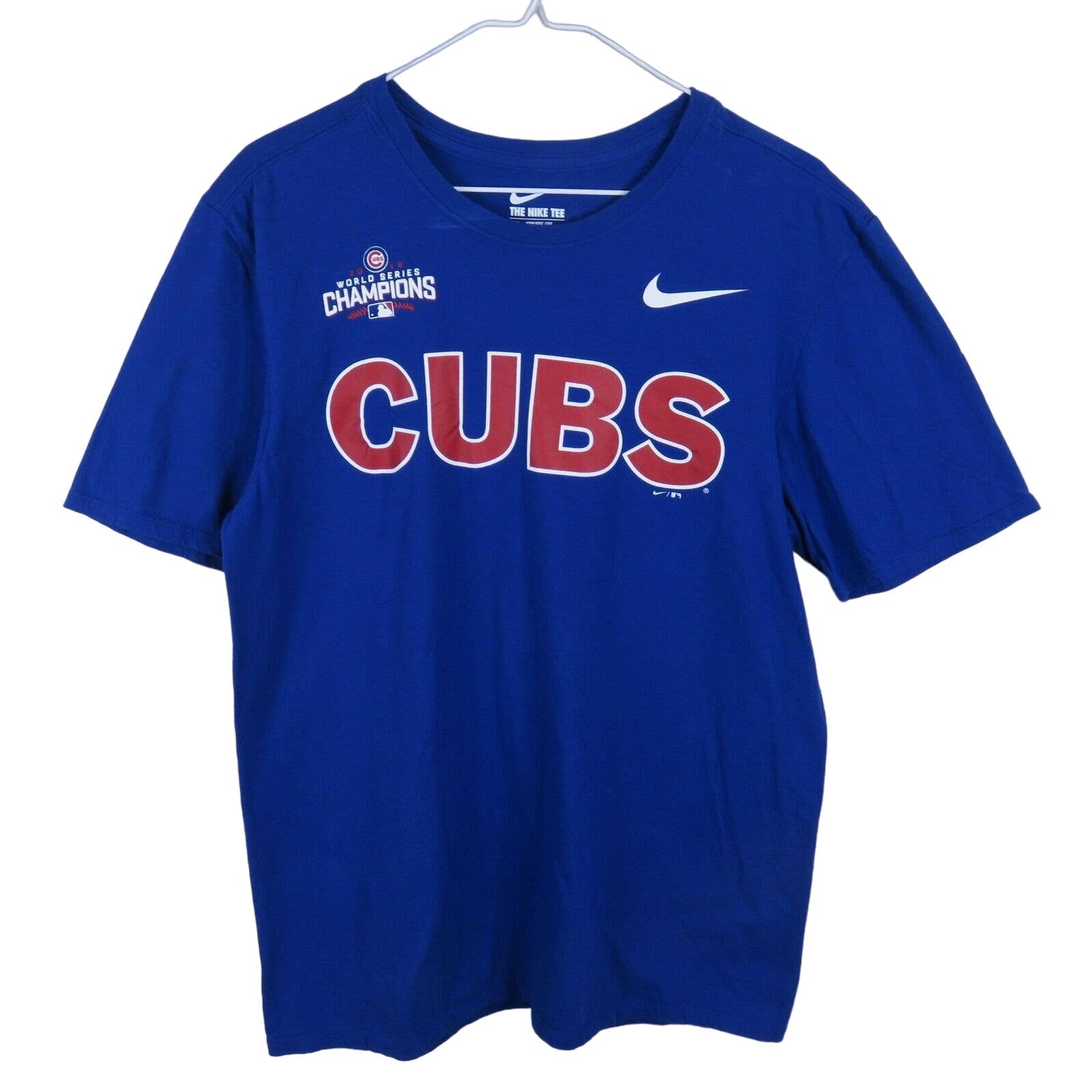 Nike Chicago Cubs 2016 World Series Champions T Shirt Men s Large Threaded Social Club