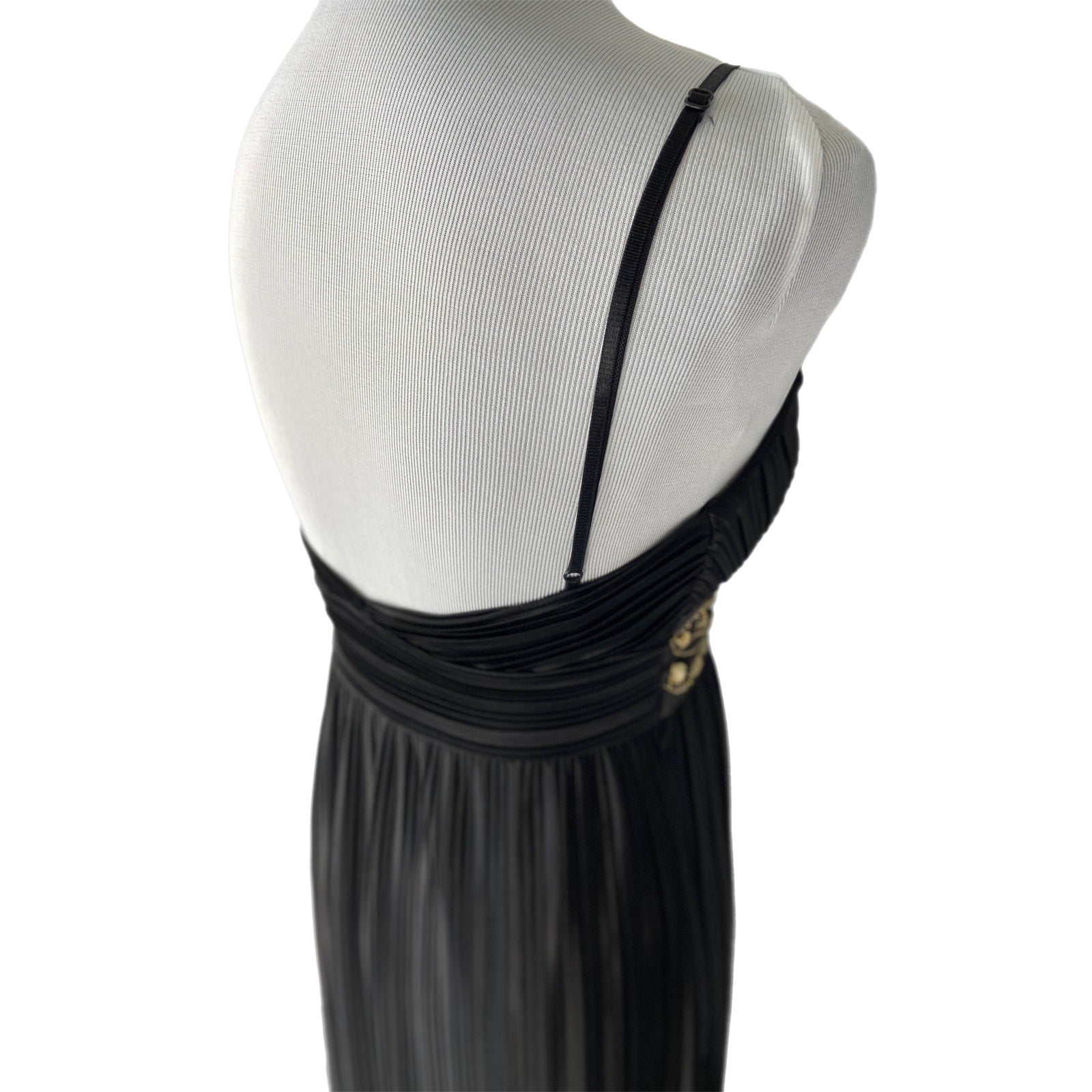 Pleated Empire Waist Grecian Style Formal Dress - Women's Size 6