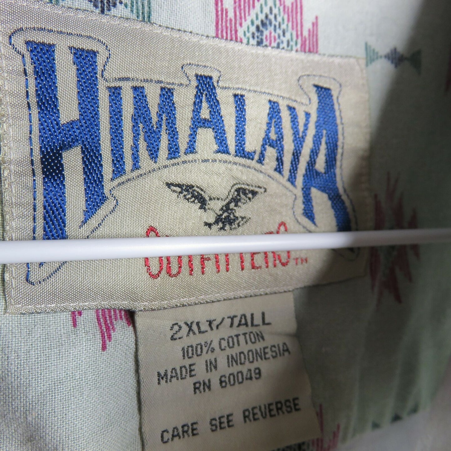 Himalaya Outfitters Southwest Pattern Cotton Button Down Shirt - Men's 2XLT