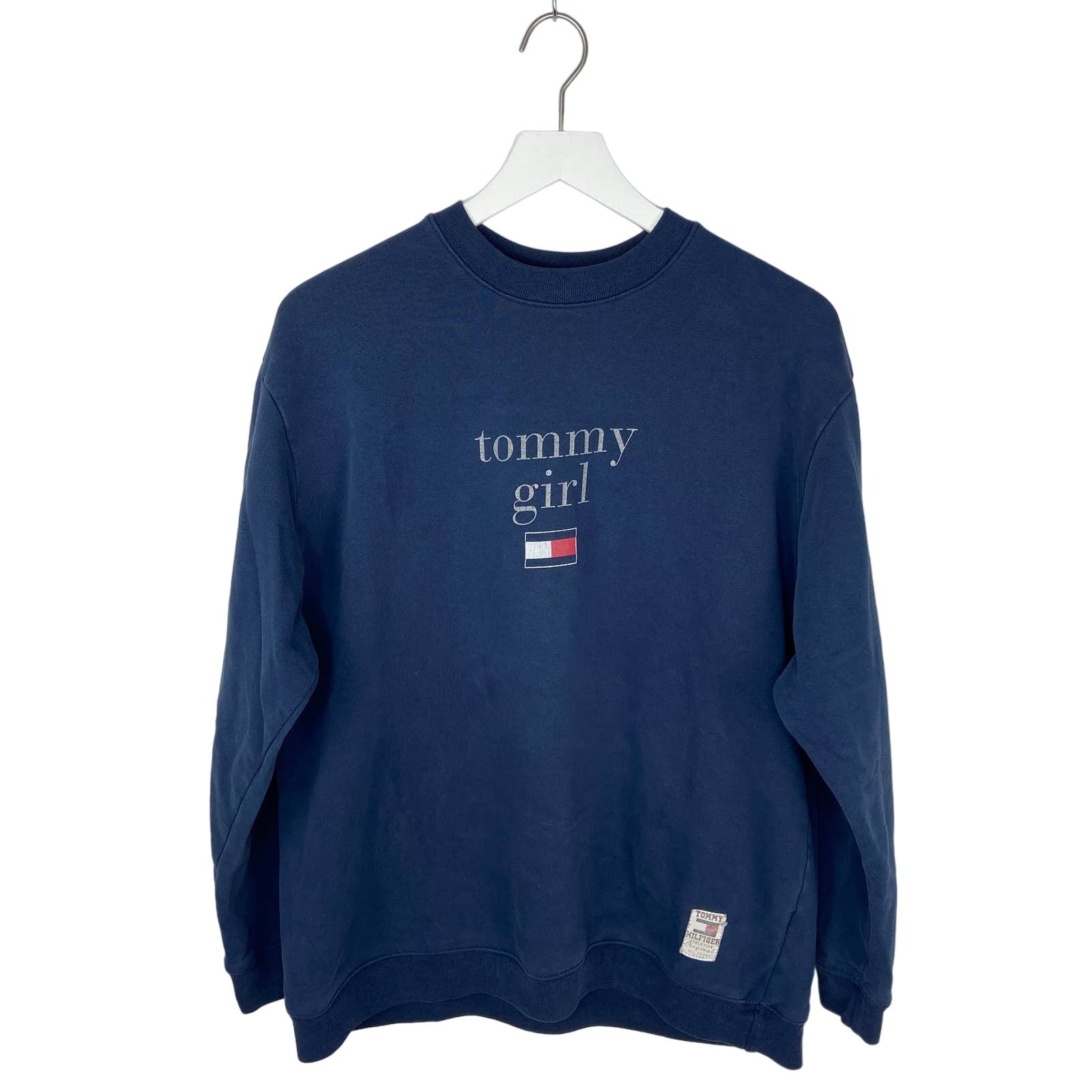 Tommy Girl Tommy Hilfiger Blue Crewneck Sweatshirt - Women's SIze L