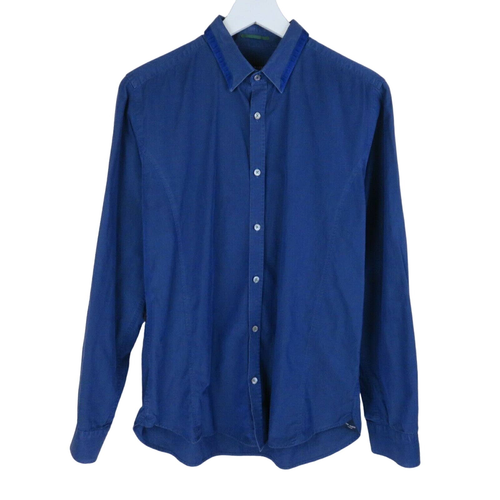 Ted Baker Blue Button Up Dress Shirt - Men's Large