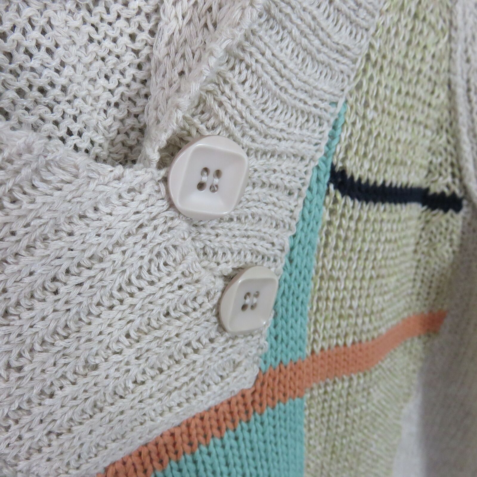 Moth Loose Knit Printed Hooded Sweater - Women's Small