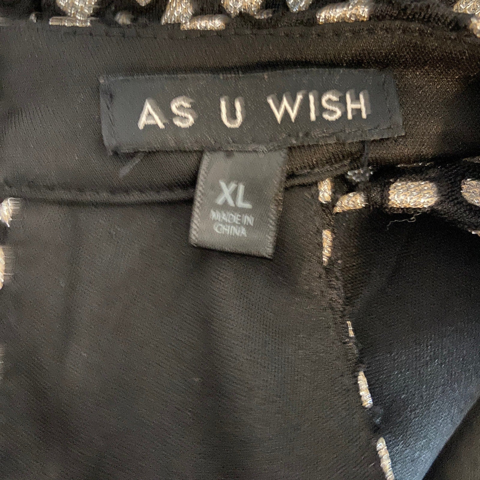 Silver Patterned Halter Neck Short Formal Dress - Women's Size XL