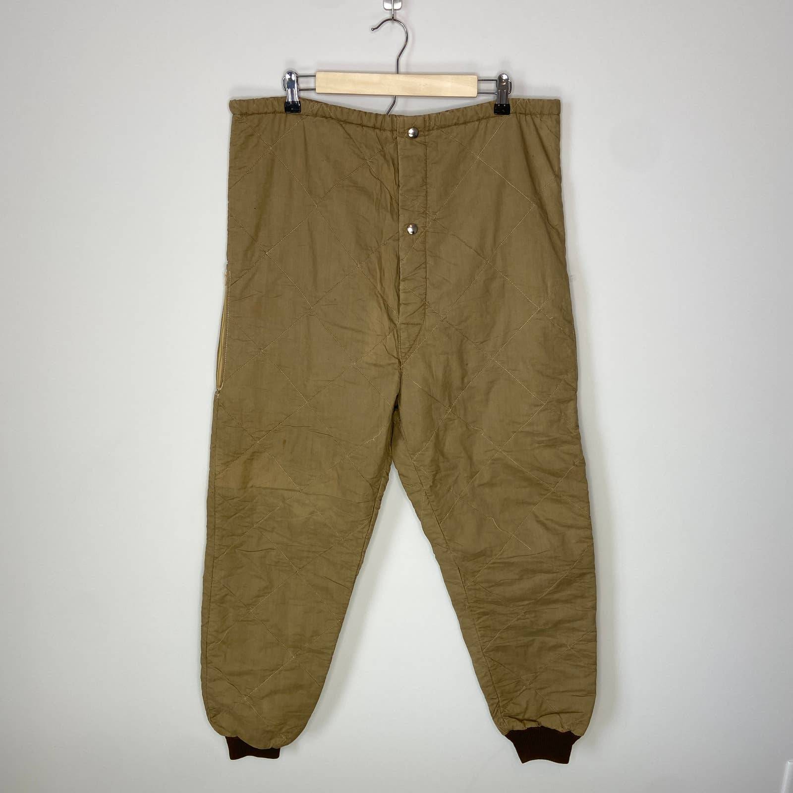 Vintage L.L. Bean Warm John's Wool Blend Insulated Pants - Men's