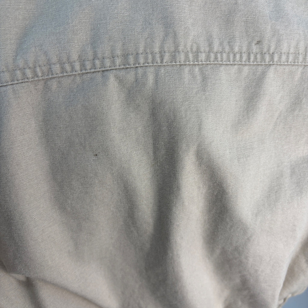 Khaki Flannel Lined Cinch Waist Jacket - Women's Size M