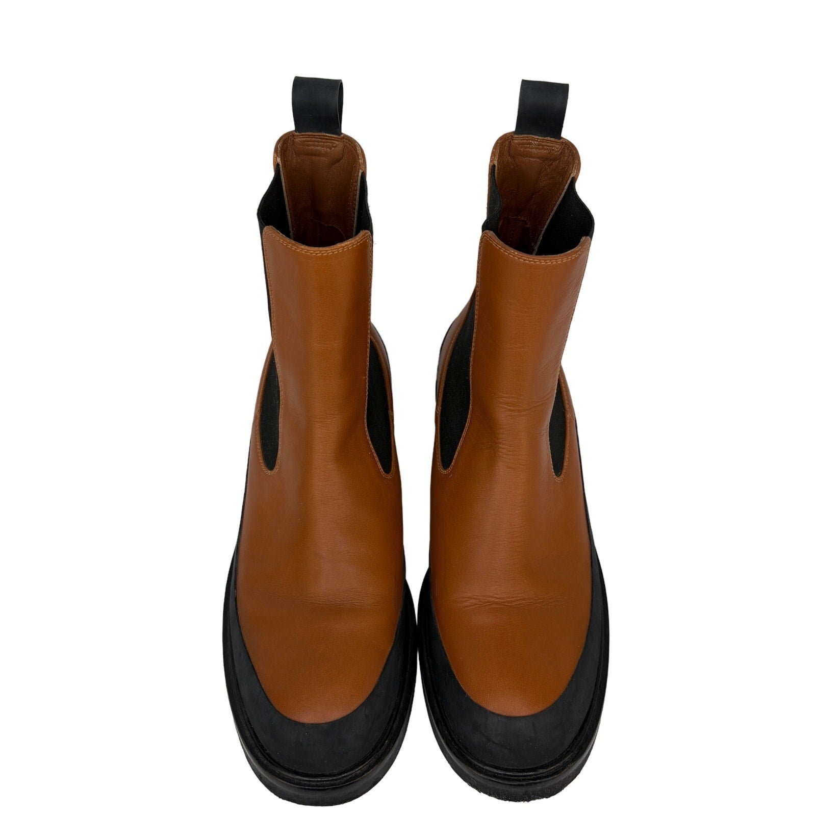 Frame Two Tone Leather Le Holland Chelsea Booties - Women's Size 8.5