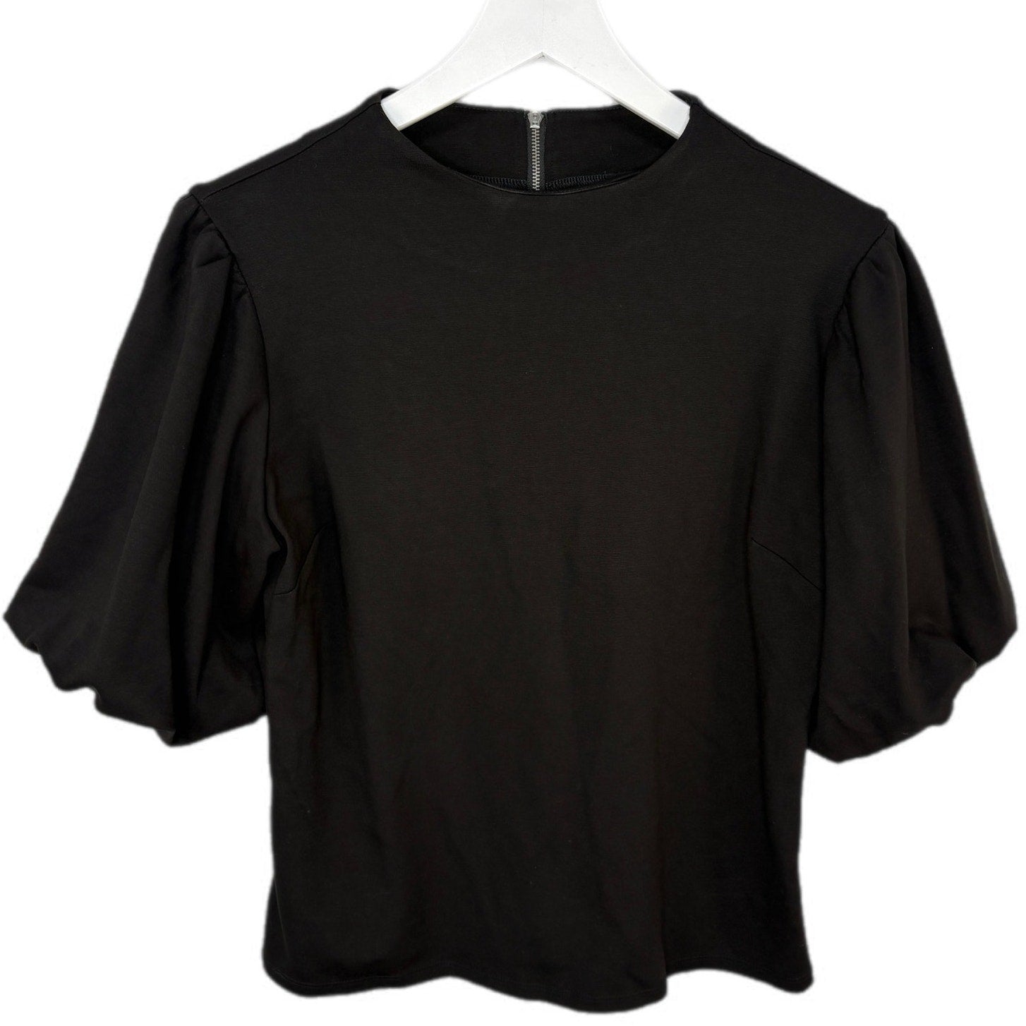 W5 Black Poufy Sleeve Top - Women's Size S