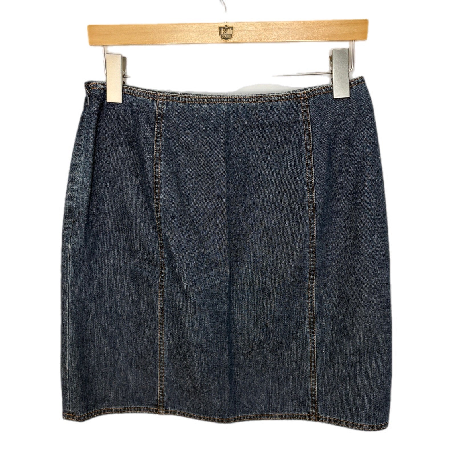 Vintage Ann Taylor Denim Panel Skirt - Women's Size 6