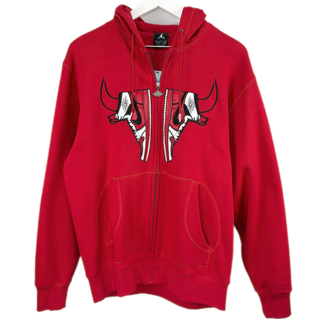 Nike Air Jordan 1 Horns Zip Up Hooded Sweatshirt Rare NWT Size M