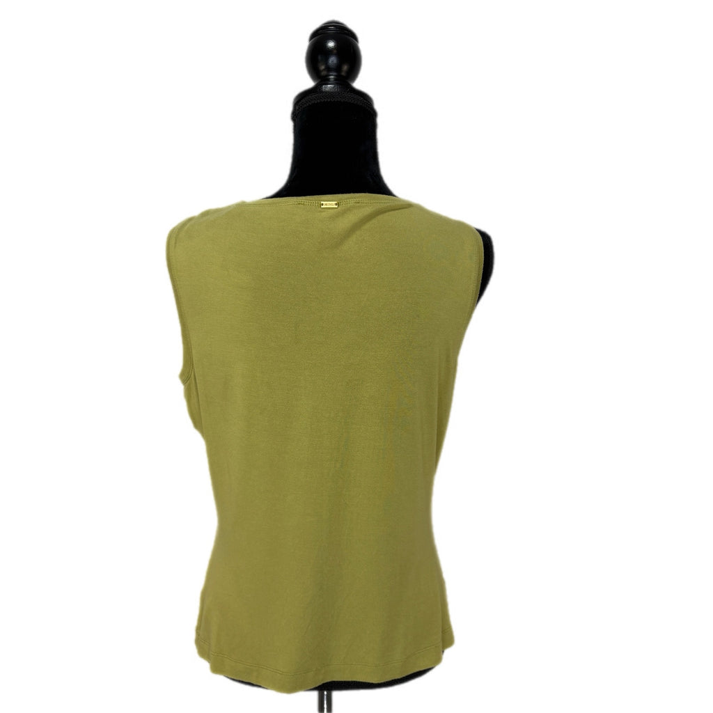 St. John Green Sequin Tank Top - Women's Size L