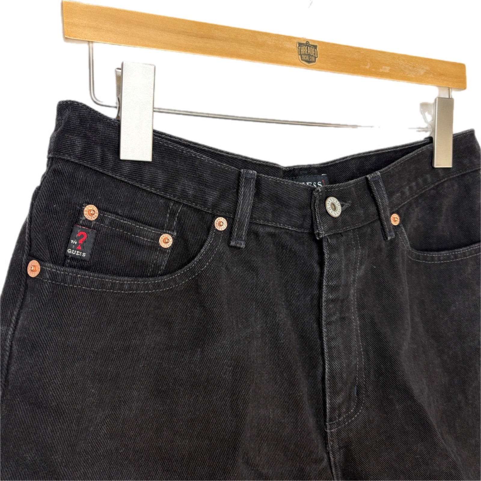 Y2K Guess Boyfriend Black Jean Shorts - Women's Size 31