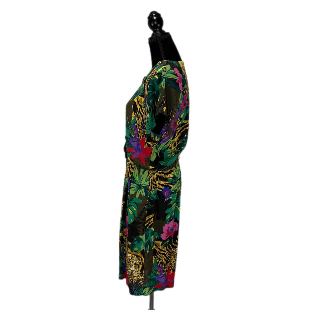 Vintage Jungle Print Romper Made in USA - Women's Size 12